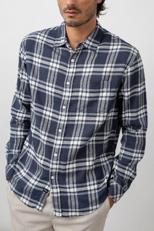 LENNOX SHIRT - NAVY WHITE