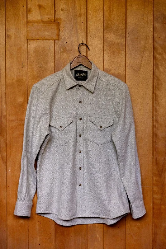 Metalsmith Teardrop Flannel Overshirt in Clay