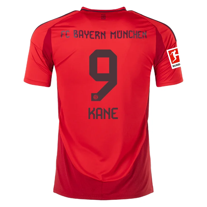 Men's Retro Hockey Jerseys with Classic Stripes and Logos for a Nostalgic Hockey Aestheticadidas Bayern Munich Harry Kane Home Jersey w/ Bundesliga Patch 24/25 (Red/Black)