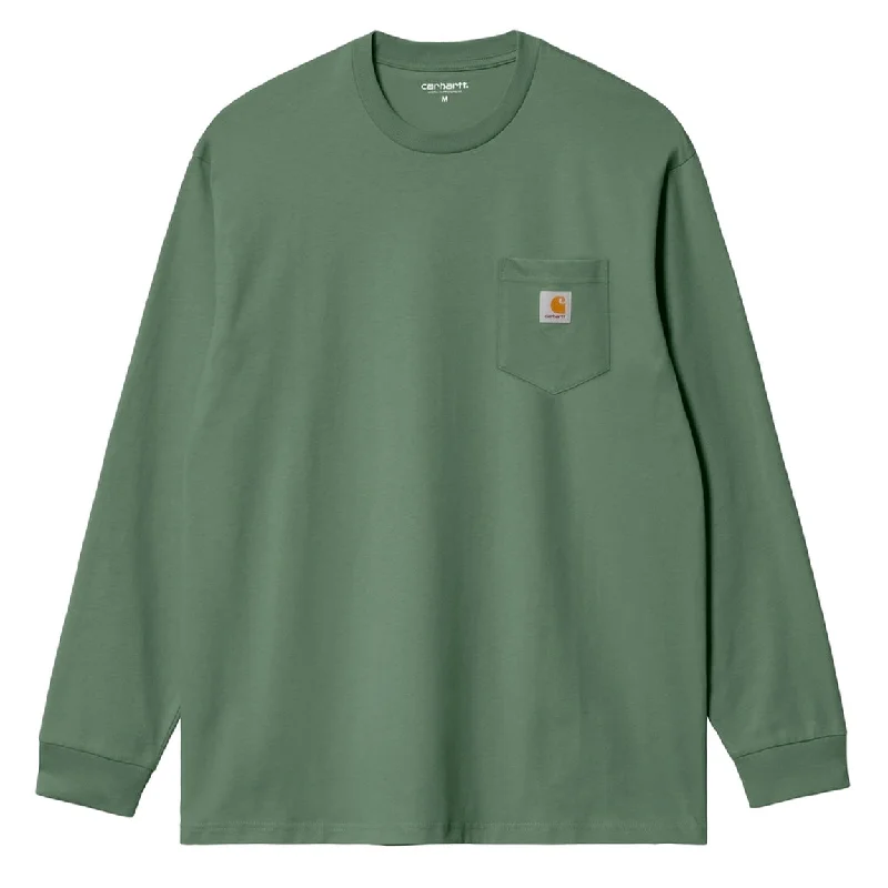 Men's lightweight performance t - shirts for running marathonsCarhartt WIP L/S Pocket T-Shirt Park