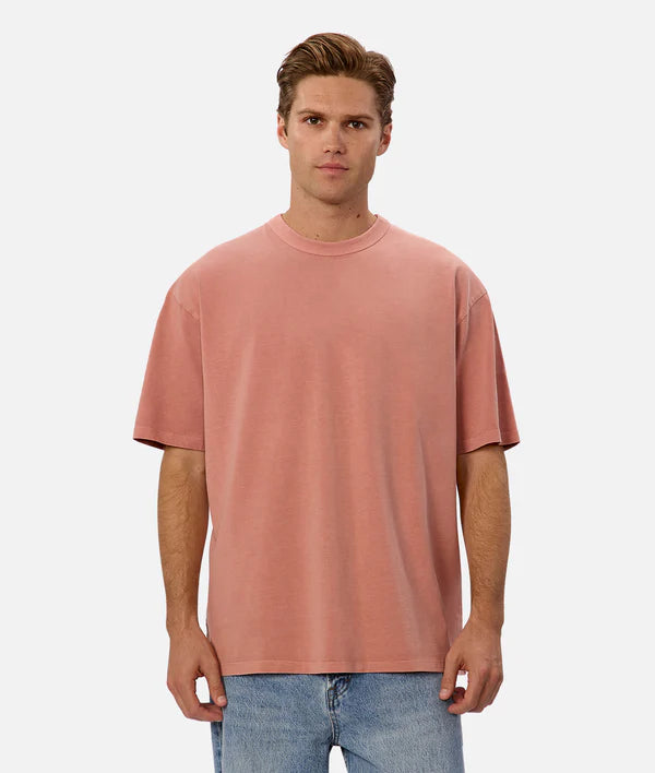 Men's tie - dye t - shirts with a bohemian styleIndustrie - The Del Sur Tee - Brick