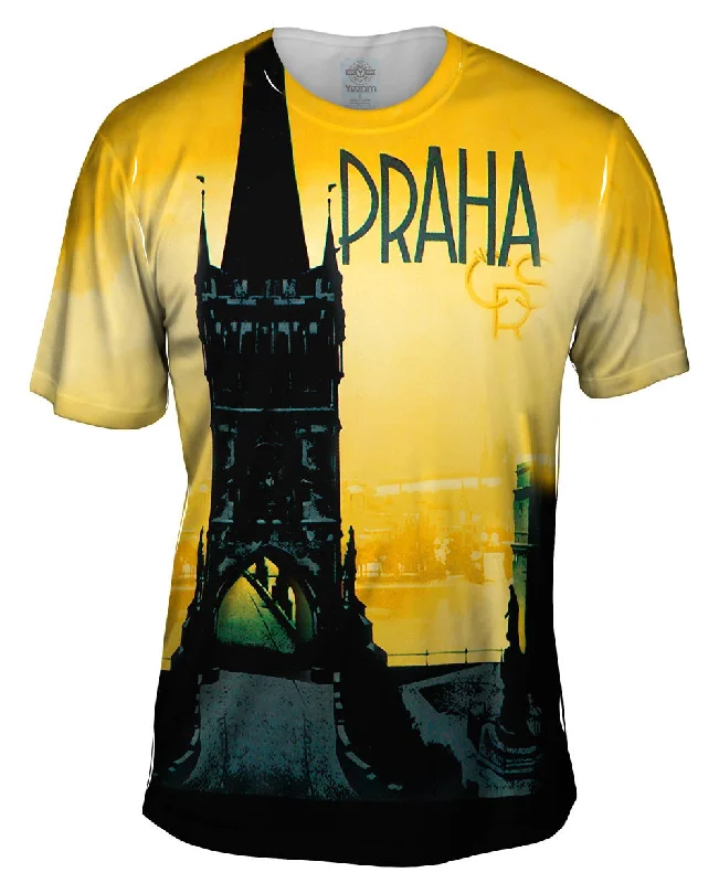 Men's lightweight performance t - shirts for running marathonsPraha Prague Czech Republic 034